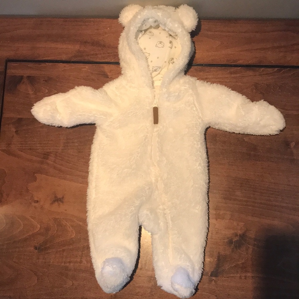 Newborn Bunting / Pram / Coat White Fleece